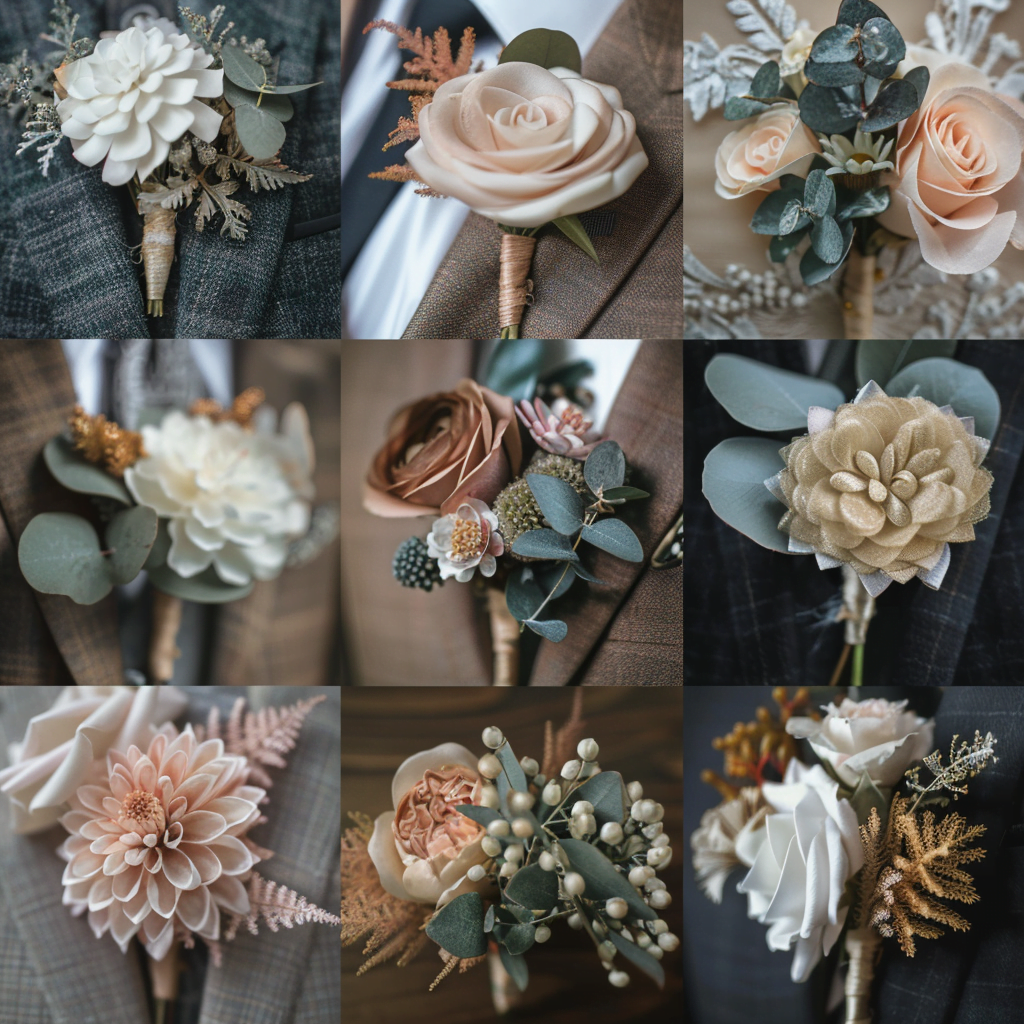 Wedding Buttonholes by Bromborough Flowers