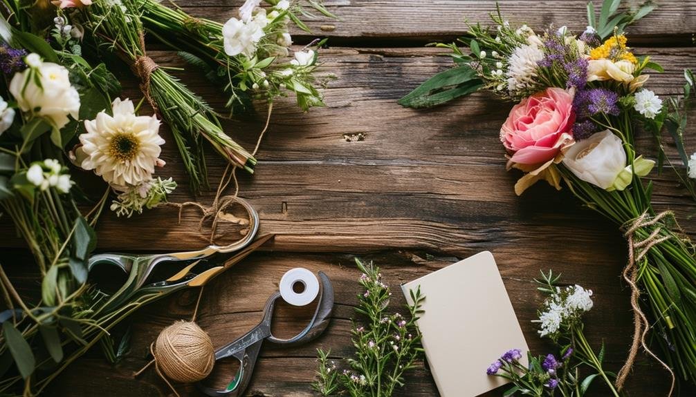 creating wedding flower arrangements