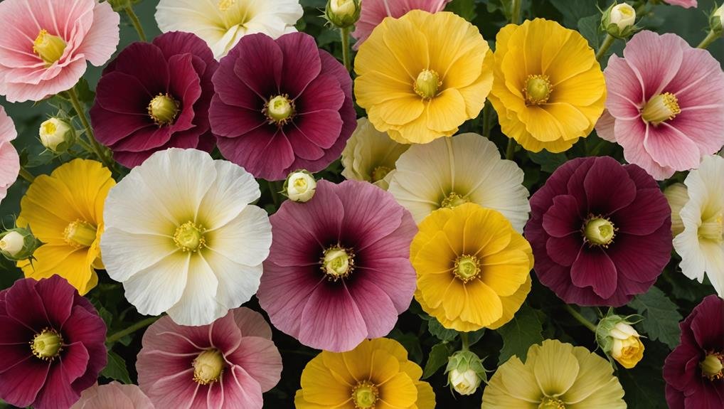 Wedding Flower Guide: Hollyhock 2 color options for purchase