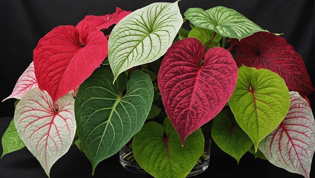 Wedding Flower Guide: Caladium 2 colorful variety options available