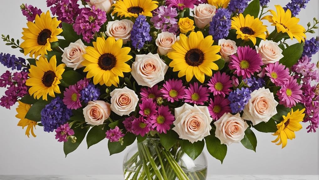 Wedding Flower Guide: Stock 2 diverse color options offered