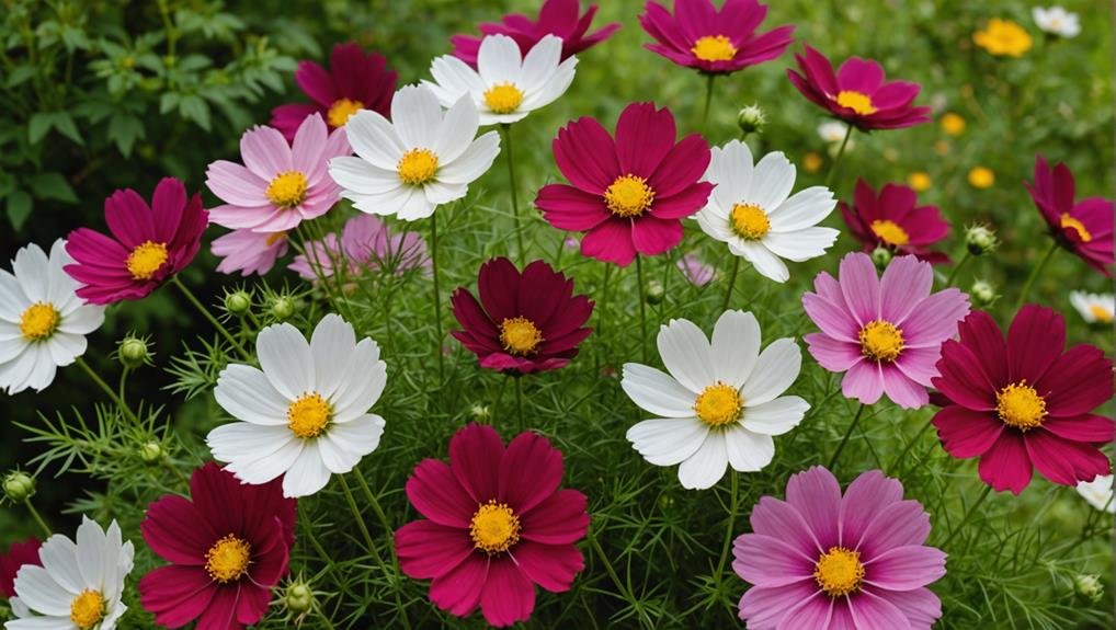 Wedding Flower Guide: Cosmos 2 gardening roses in bloom