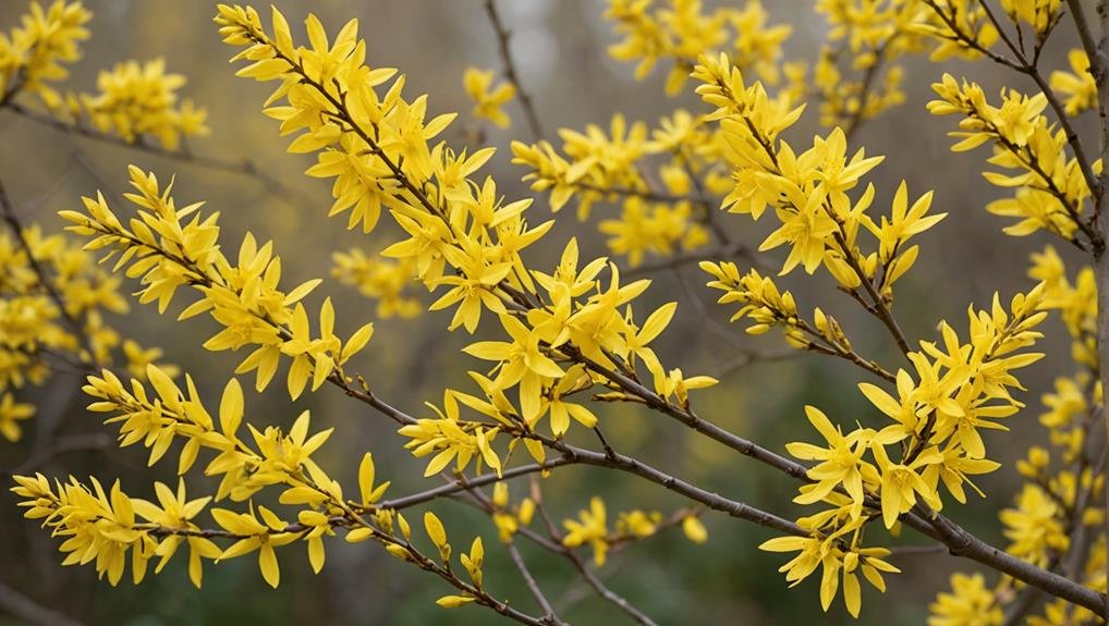 Wedding Flower Guide: Forsythia 2 purple white pink red
