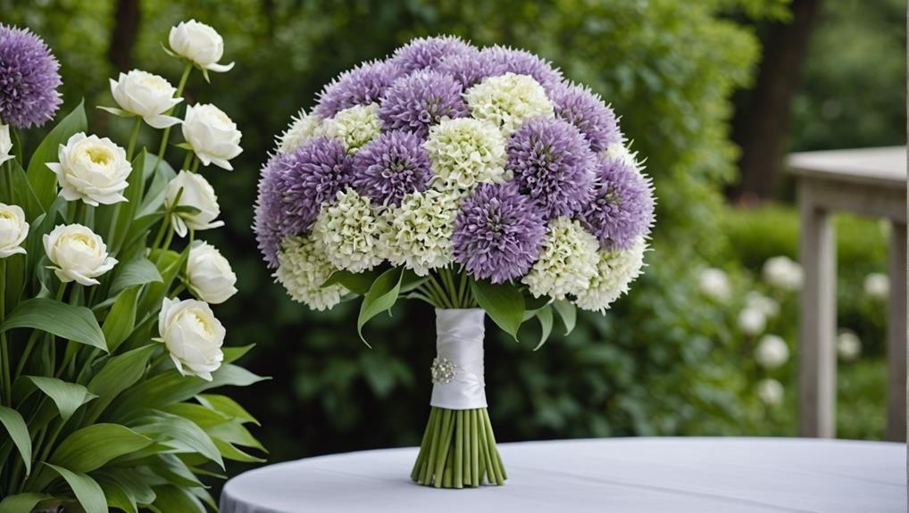 Wedding Flower Guide: Allium 5 wedding bouquet toss tradition