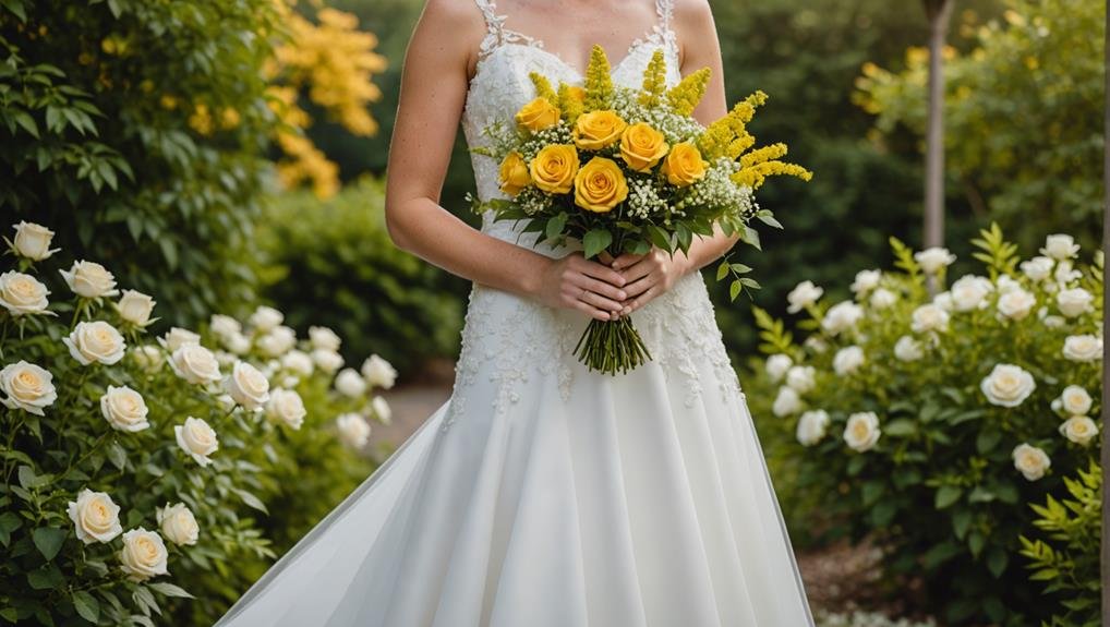 Wedding Flower Guide: Goldenrod 5 wedding bouquet toss tradition