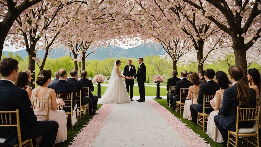Wedding Flower Guide: Cherry Blossom 5 wedding ceremony floral arrangements
