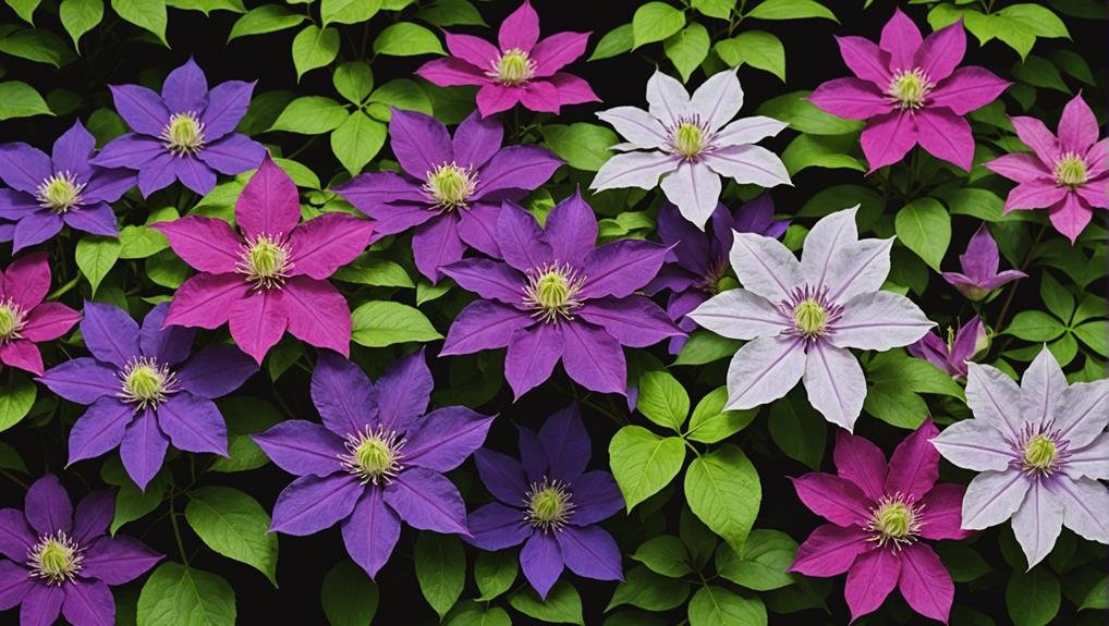 Wedding Flower Guide: Clematis 2 wide range of colors